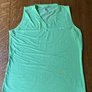 Green under armour tank top